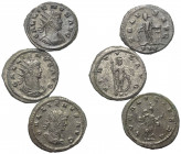 Römische Münzen - Lots. Kaiserzeit.


Lot (3 Stück, Silber): Gallienus Antoniniane. Meist sehr schön, teils fast vorzüglich.