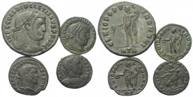 Römische Münzen - Lots. Kaiserzeit.


Lot (4 Stück): Maiorina (1x) und Follis (3x).

Diocletianus, Constantius, Licinius I. und Maximinus II. Dai...