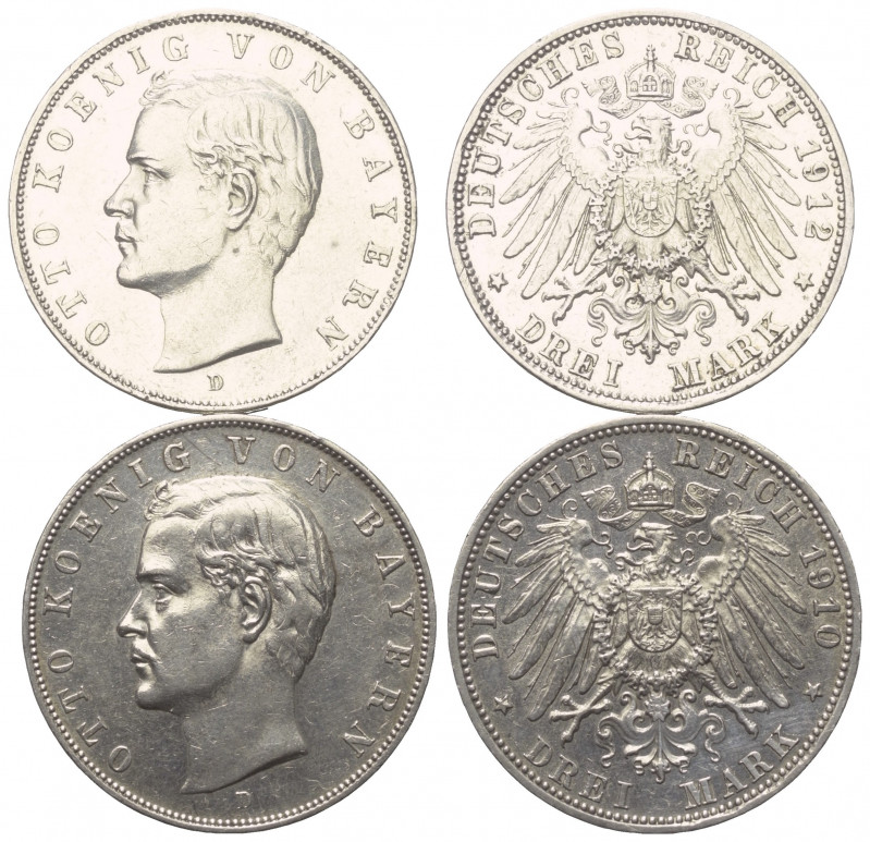 Deutschland - Lots.


Kaiserreich. Bayern. Otto (1886 - 1913).

Lot (2 Stüc...