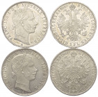 Österreich - Lots.


Kaisertum Österreich (1804 - 1918). 
Franz Joseph I. (1848 - 1916).

Lot (2 Stück, Silber): 1 Forint 1860.

Vorzüglich.
...