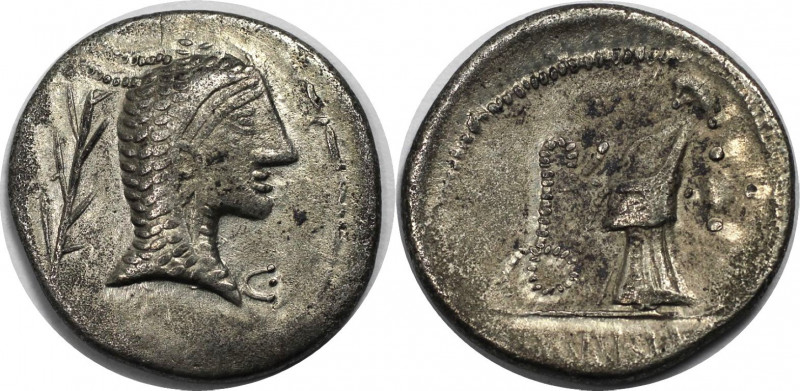 AR Denar 1. Jahr v. Chr 
Keltische Münzen, PANNONIA. ERAVISCI. Mitte bis Ende d...