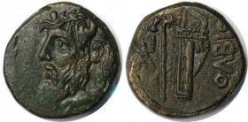 Bronze 330 - 300 v. Chr 
Griechische Münzen, BOSPORUS. SCYTHIA. Olbia. Bronze ca. 330-300 v. Chr. (12,39 g. 24 mm). Vorzüglich