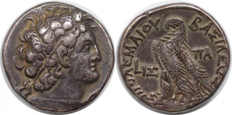 AR-Tetradrachme 116 - 106 v. Chr 
Griechische Münzen. AEGYPTUS. Ptolemaios IX. ...