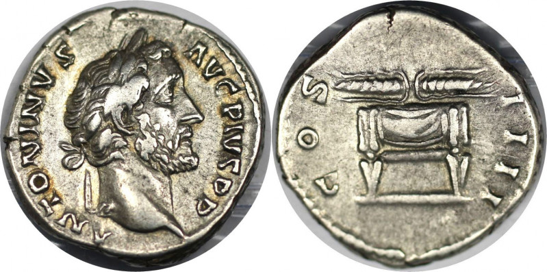 Denar 145 - 161 n. Chr 
Römische Münzen, MÜNZEN DER RÖMISCHEN KAISERZEIT. Anton...