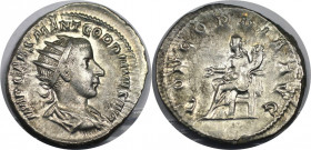 Antoninianus 238 - 244 n. Chr 
Römische Münzen, MÜNZEN DER RÖMISCHEN KAISERZEIT. Gordianus III. (238-244 n. Chr). Antoninianus. 4,54 g. 23,0 mm. Vs.:...