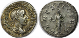 AR Denar 238 - 244 n. Chr 
Römische Münzen, MÜNZEN DER RÖMISCHEN KAISERZEIT. Gordianus III., 238-244 n. Chr. AR Denar (3,38 g). Sehr schön