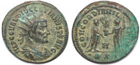 Antoninianus 284 - 305 n. Chr 
Römische Münzen, MÜNZEN DER RÖMISCHEN KAISERZEIT. Diocletianus 284-305 n. Chr. Antoninianus. Vs.: Kopf des Kaisers. Rs...
