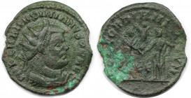 Antoninianus 285 - 305 n. Chr 
Römische Münzen, MÜNZEN DER RÖMISCHEN KAISERZEIT. Maximianus (285-310 n. Chr.). Antoninianus (2.77 g. 22 mm) Vs.: IMP ...