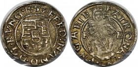Denar 1553 KB
RDR – Habsburg – Österreich, RÖMISCH-DEUTSCHES REICH. Österreich-Ungarn. Ferdinand I. (1526-1564). Denar 1553 KB. Vorzüglich