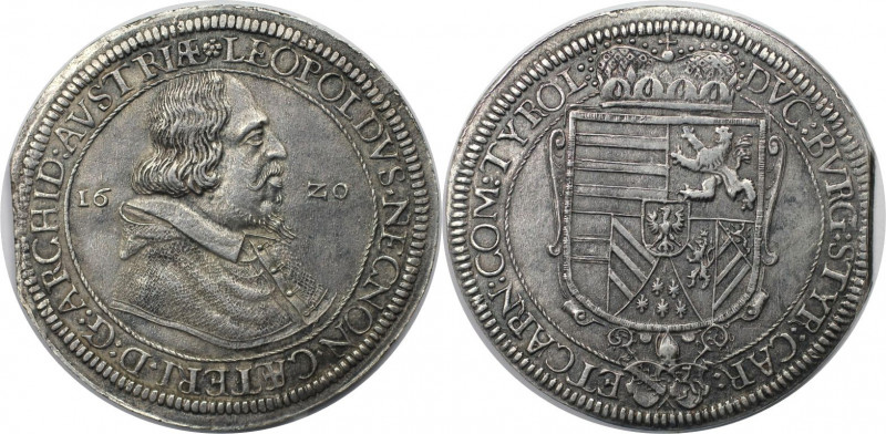 Taler 1620 
RDR – Habsburg – Österreich, RÖMISCH-DEUTSCHES REICH. Erzherzog Leo...