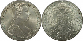 Taler 1780 SF
RDR – Habsburg – Österreich, RÖMISCH-DEUTSCHES REICH. Maria Theresia (1740-1780). Taler 1780 SF. Silber. Stempelglanz, Kl.Kratzer