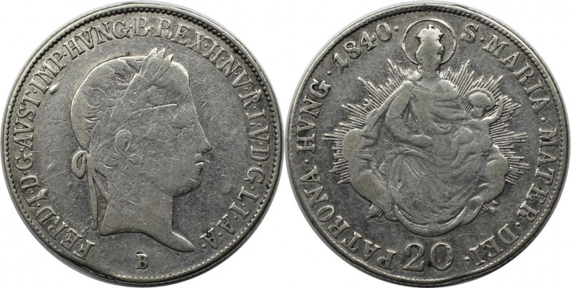 20 Kreuzer 1840 B
RDR – Habsburg – Österreich, RÖMISCH-DEUTSCHES REICH. Österre...