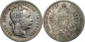 1 Florin 1888 
RDR – Habsburg – Österreich, KAISERREICH ÖSTERREICH. Franz Joseph I. (1848-1916). 1 Florin 1888. 12,34 g. 0.900 Silber. 0.36 OZ. KM 22...