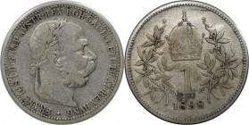 1 Krone 1898 
RDR – Habsburg – Österreich, KAISERREICH ÖSTERREICH. Österreich Ungarn. Franz Joseph I. (1848-1916). 1 Krone 1898. Silber. KM 2804. Seh...