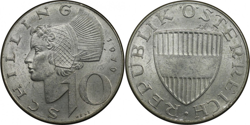 10 Schilling 1970 
RDR – Habsburg – Österreich, REPUBLIK ÖSTERREICH. 10 Schilli...