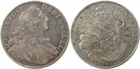 Madonnentaler 1765 
Altdeutsche Münzen und Medaillen, BAYERN / BAVARIA. Maximilian III. Joseph (1745-1777). Madonnentaler 1765. Silber. Dav. 1953. Fa...