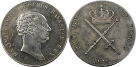 Kronentaler 1817 
Altdeutsche Münzen und Medaillen, BAYERN / BAVARIA. Maximilian I. (IV.) Joseph (1799-1806-1825). Kronentaler 1817. Silber. Dav. 552...
