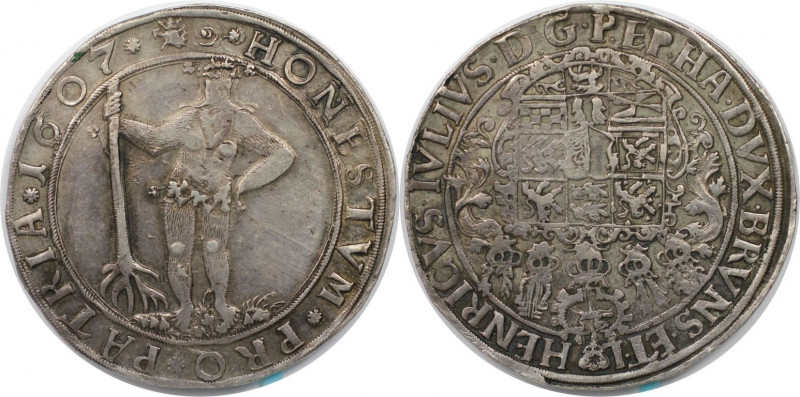 Taler 1607 
Altdeutsche Münzen und Medaillen, BRAUNSCHWEIG - WOLFENBÜTTEL. Hein...