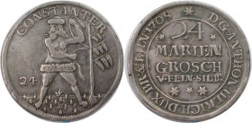 24 Mariengroschen 1708 
Altdeutsche Münzen und Medaillen, BRAUNSCHWEIG - WOLFENBÜTTEL. Anton Ulrich (1704-1714). 24 Mariengroschen 1708, Zellerfeld. ...
