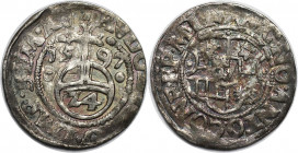 1/24 Taler 1597 
Altdeutsche Münzen und Medaillen, MINDEN - BISTUM. Anton von Schauenburg (1587-1599). 1/24 Taler (Groschen) 1597. Schön. Selten!