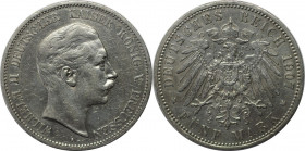 5 Mark 1907 A
Deutsche Münzen und Medaillen ab 1871, REICHSSILBERMÜNZEN, Preußen, Wilhelm II (1888-1918). 5 Mark 1907 A. Silber. Jaeger 104. Sehr sch...