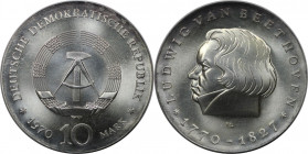 10 Mark 1970 A
Deutsche Münzen und Medaillen ab 1945, Deutsche Demokratische Republik bis 1990. 10 Mark 1970 A, Zum 200. Geburtstag von Ludwig van Be...