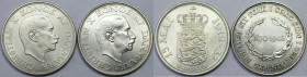 Lot von 2 Münzen 1937 - 1945 
Europäische Münzen und Medaillen, Dänemark / Denmark, Lots und Sammlungen. 2 Kroner 1937, 2 Kroner 1945. Lot von 2 Münz...