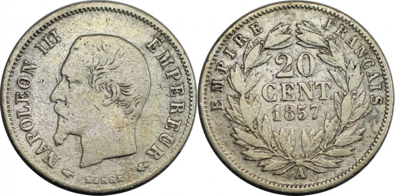 20 Centimes 1857 A
Europäische Münzen und Medaillen, Frankreich / France. Napol...