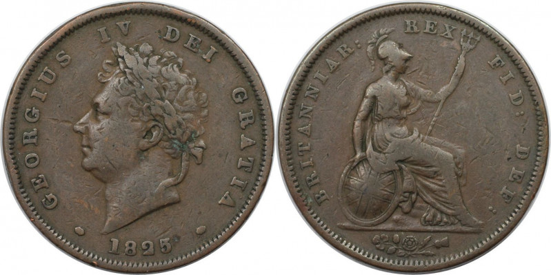 Penny 1825 
Europäische Münzen und Medaillen, Großbritannien / Vereinigtes Köni...