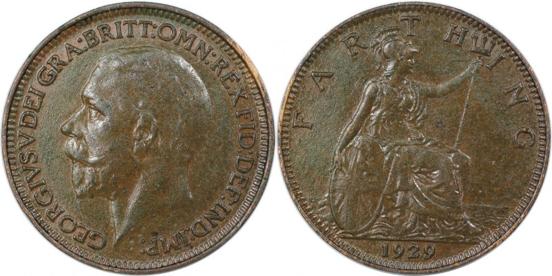 Farthing 1929 
Europäische Münzen und Medaillen, Großbritannien / Vereinigtes K...