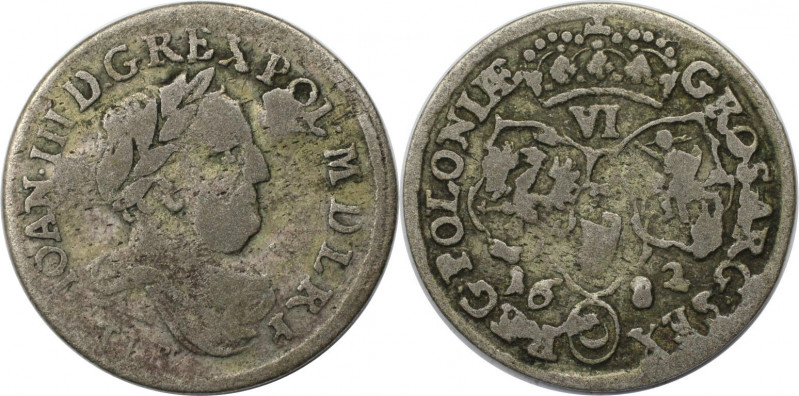 6 Gröscher 1682 TLB
Europäische Münzen und Medaillen, Polen / Poland. Johann II...