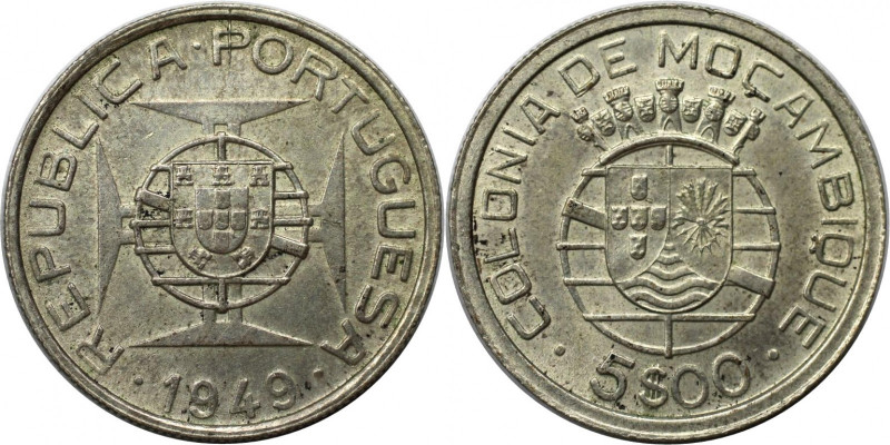 5 Escudos 1949 
Europäische Münzen und Medaillen, Portugal. PORTUGIESISCHE BESI...