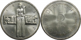 5 Franken 1963 B
Europäische Münzen und Medaillen, Schweiz / Switzerland. 100 Jahre Rotes Kreuz. 5 Franken 1963 B. 15,0 g. 0.835 Silber. 0.40 OZ. KM ...