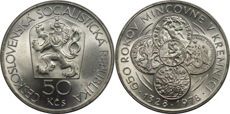50 Kronen 1978 
Europäische Münzen und Medaillen, Tschechoslowakei / Czechoslov...