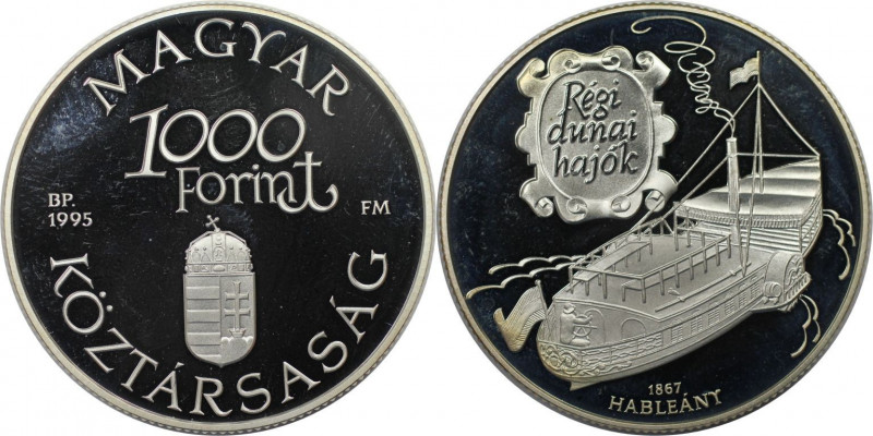 1000 Forint 1995 
Europäische Münzen und Medaillen, Ungarn / Hungary. Altes Don...