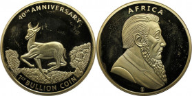 Medaille 2009 
Weltmünzen und Medaillen, Africa. 40. Jahrestag der 1. Bullion münze. Medaille 2009. Polierte Platte
