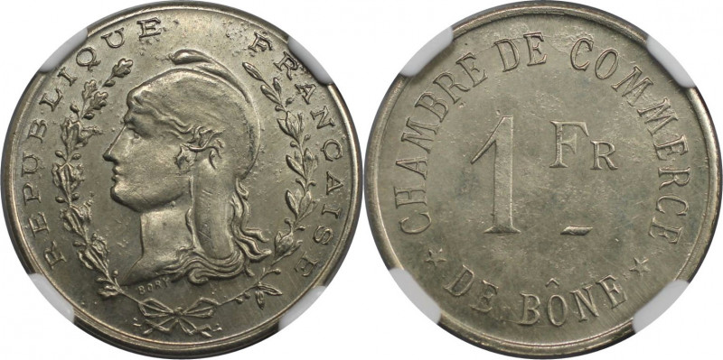 1 Franc 1915 
Weltmünzen und Medaillen, Algerien / Algeria. 1 Franc 1915. Chamb...