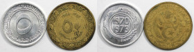 Lot von 2 Münzen 1964 - 1973 
Weltmünzen und Medaillen, Algerien / Algeria, Lots und Sammlungen. 5 Centimes 1973, 50 Centimes 1964. Lot von 2 Münzen....