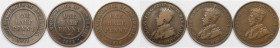 Lot von 3 Münzen 1911 - 1916 
Weltmünzen und Medaillen, Australien / Australia, Lots und Sammlungen. George V. (1910-1936). 3 x 1/2 Penny 1911-1916. ...