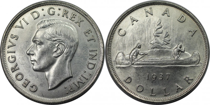 1 Dollar 1937 
Weltmünzen und Medaillen, Kanada / Canada. Georg VI. (1936-1952)...