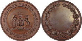 Medaille ND 
 Medaillen und Jetons, Hundesport / Dog sports. Edinburger Kennel Club. Medaille ND, Bronze. 45 mm. 42.69 g. Stempelglanz, mit Box