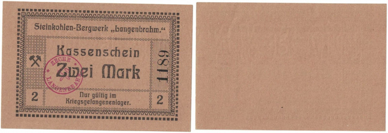 2 Mark ND 
Banknoten, Deutschland / Germany. Notgeld. Kriegsgefangenenlager, Es...