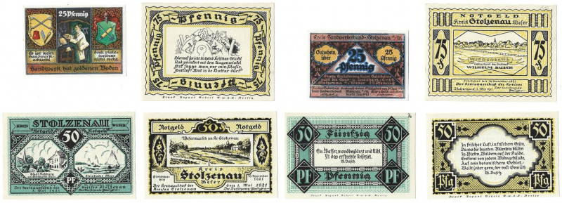 Lot von 4 Banknoten 1921 
Banknoten, Deutschland / Germany, Lots und Sammlungen...