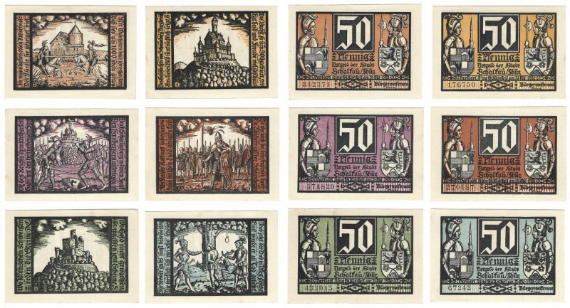 Lot von 6 Banknoten 1921 
Banknoten, Deutschland / Germany, Lots und Sammlungen...