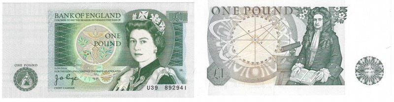 1 Pound 1978-80 
Banknoten, England. 1 Pound 1978-80. P.377b. I