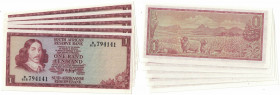 Lot von 5 Banknoten 1975 
Banknoten, Südafrika / South Africa, Lots und Sammlungen. 5 x 1 Rand 1975. Pick 115b. Lot von 5 Banknoten. I