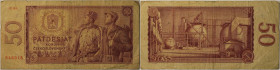 50 Korun 1964 
Banknoten, Tschechoslowakei / Czechoslovakia. 50 Korun 1964. P.91. III