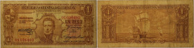 1 Peso 1939 
Banknoten, Uruguay. 1 Peso 1939. P.35c. III
