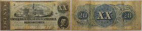 20 Dollars 1862 
Banknoten, USA / Vereinigte Staaten von Amerika, Konförderierte Staaten von Amerika / Confederate States of America. 20 Dollars 02.1...