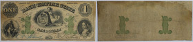 1 Dollar 1860 
Banknoten, USA / Vereinigte Staaten von Amerika, Obsolete Banknotes. Rome, GA- Bank of the Empire State. 1 Dollar 1860. (July 18, 1860...